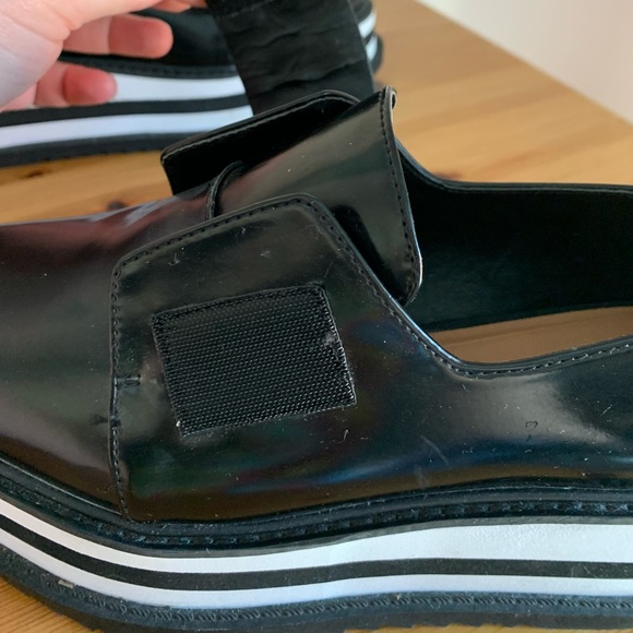 ZARA JEWELED FLAT PLATFORM SHOE - Picture 4 of 15